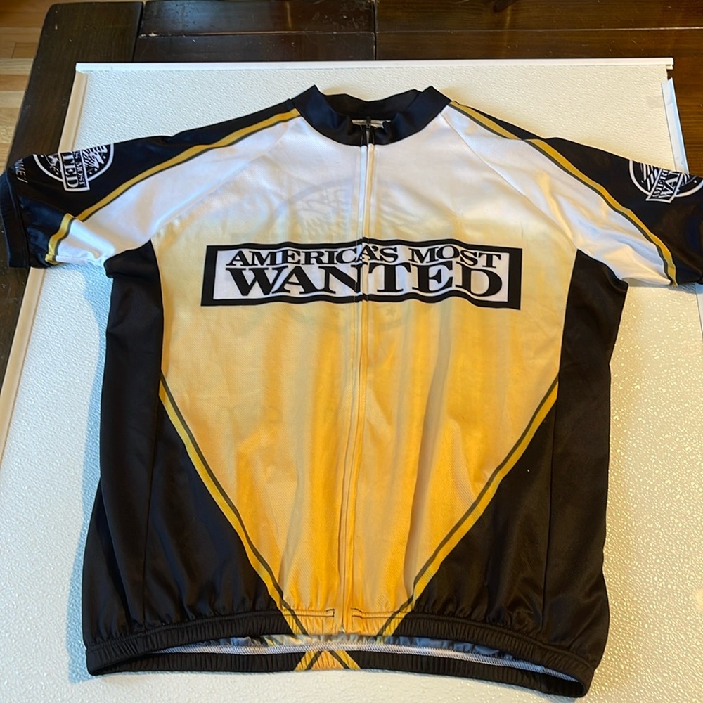 Ridoto America’s Most Wanted Cycling Biking Shirt sz L